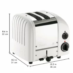 Dualit NewGen Classic 2-Slice Toaster | White -Food Prep Tools Shop white3 1