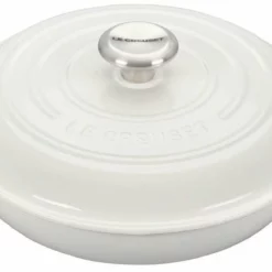 Le Creuset 2.25 Qt. Signature Enameled Cast Iron Braiser With Stainless Steel Knob | White