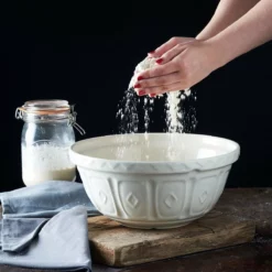 Mason Cash Color Mix S12 (4.25 Qt) Mixing Bowl | Cream -Food Prep Tools Shop whitemix1